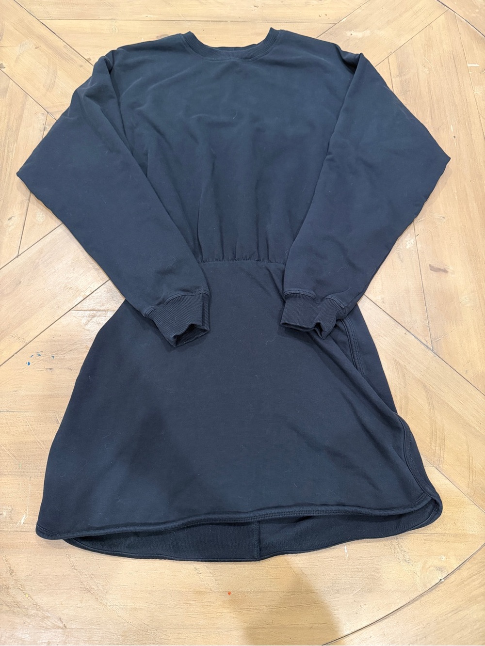 L Space Active Women’s Black Long-Sleeve Sweatshirt Dress